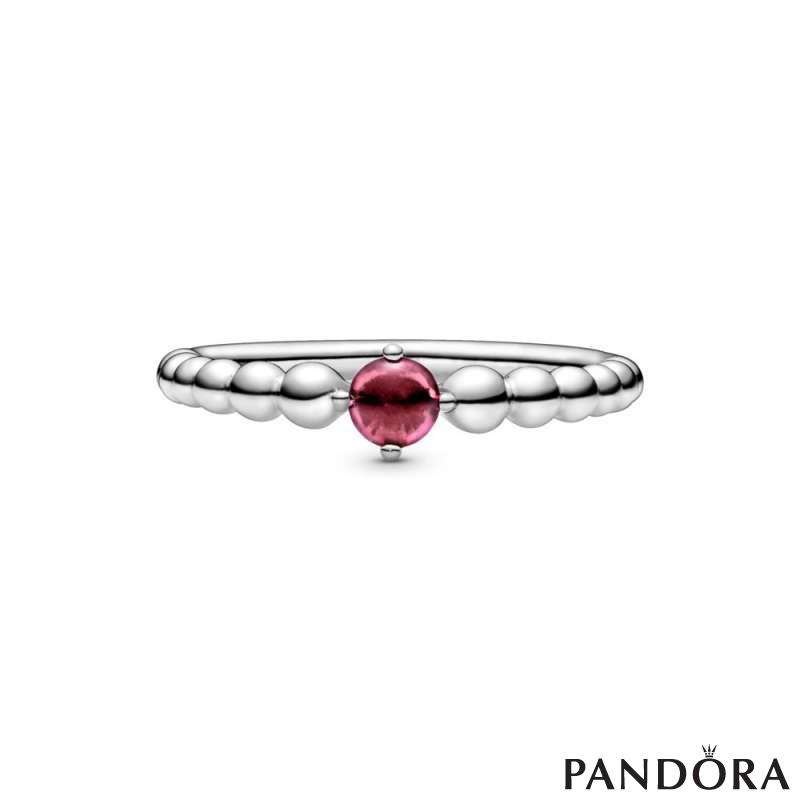 Blazing Red Beaded Ring PANDORA