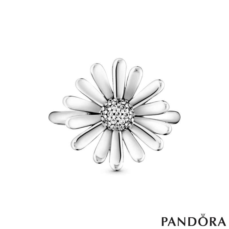 Pavé Daisy Flower Statement Ring