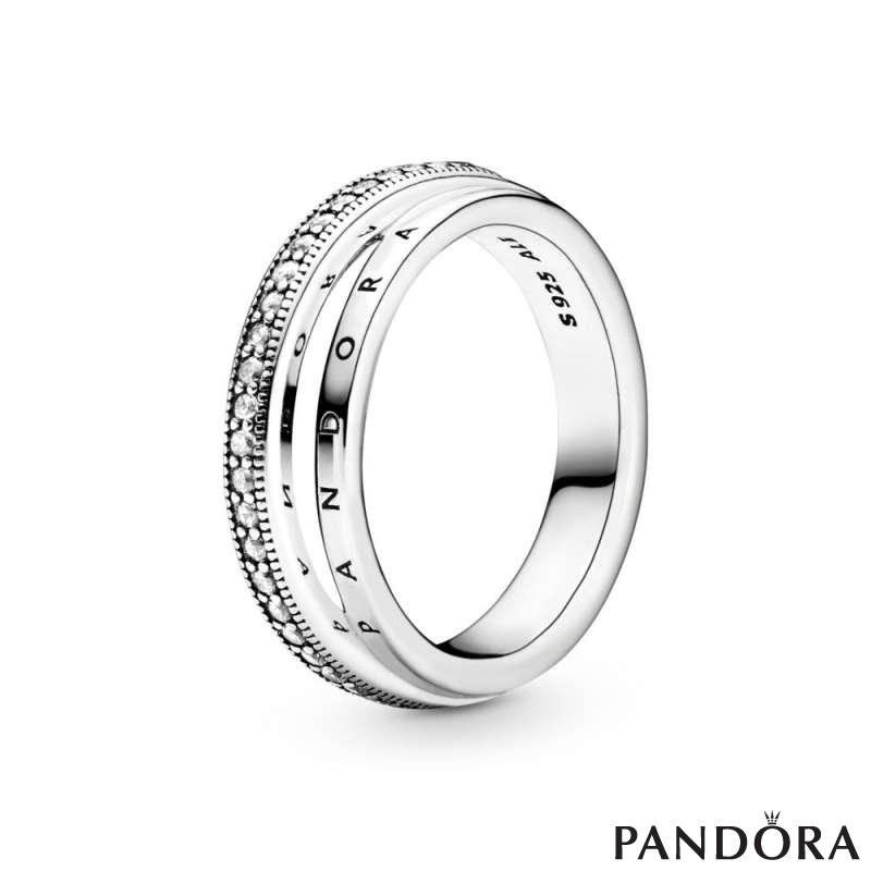 Pandora thick deals band ring