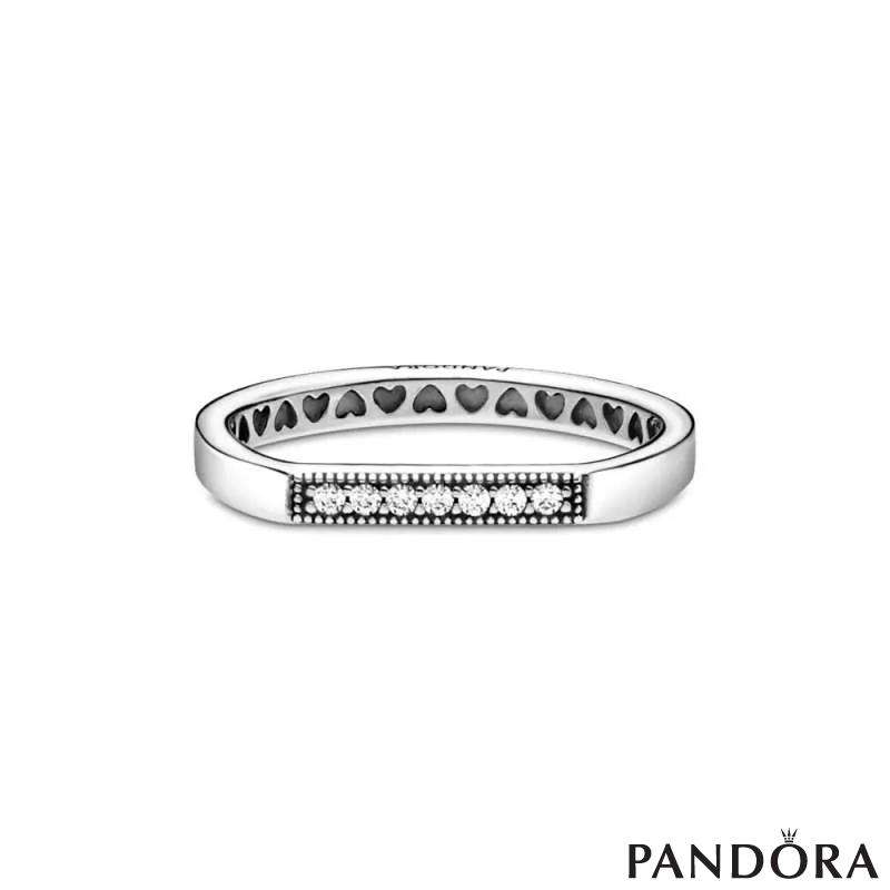 Sparkling bar stacking ring PANDORA