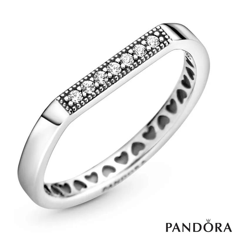Sparkling bar stacking ring PANDORA