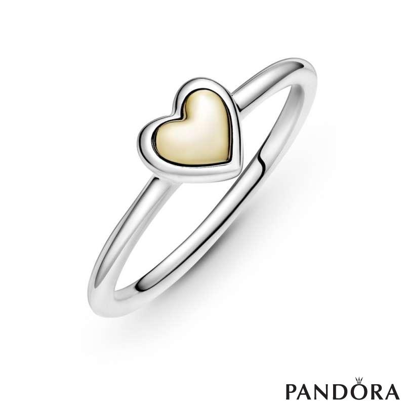 Domed Golden Heart Ring