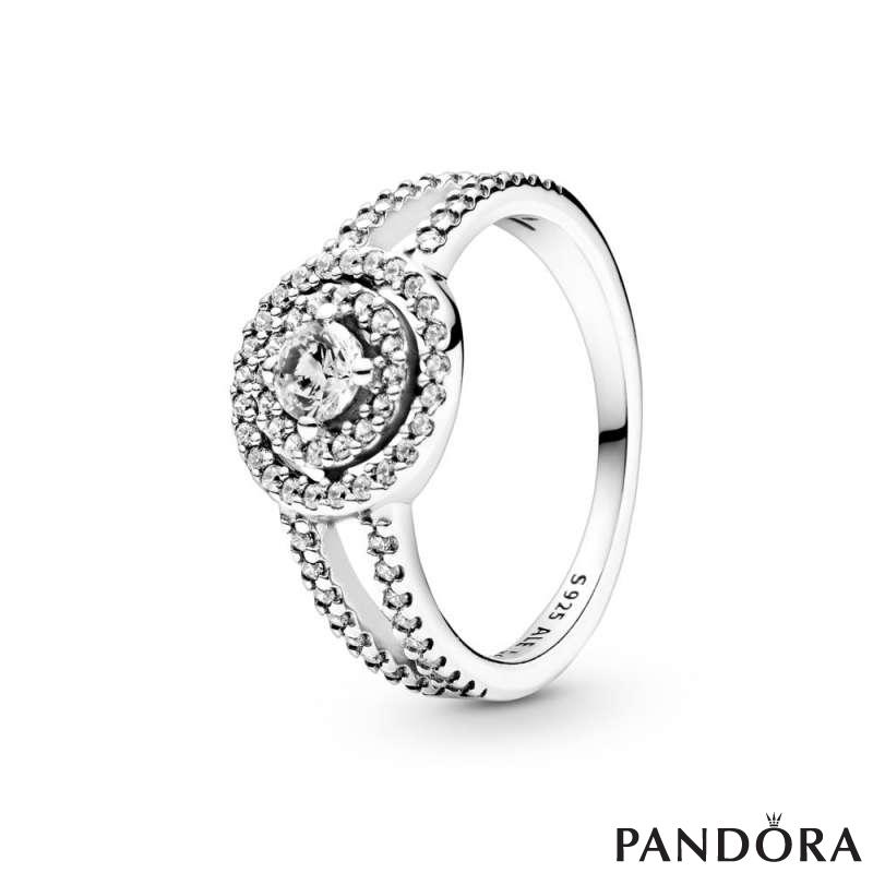 Sparkling Double Halo Ring 