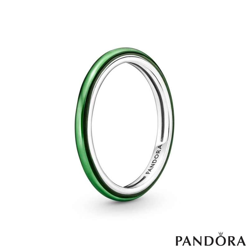 Прстен Pandora ME, Ласерско зелено 