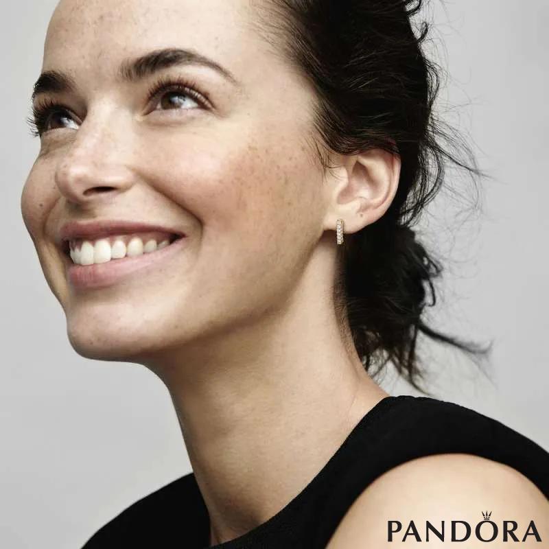 Pandora Timeless Pavé Single-row Bar Stud Earrings 