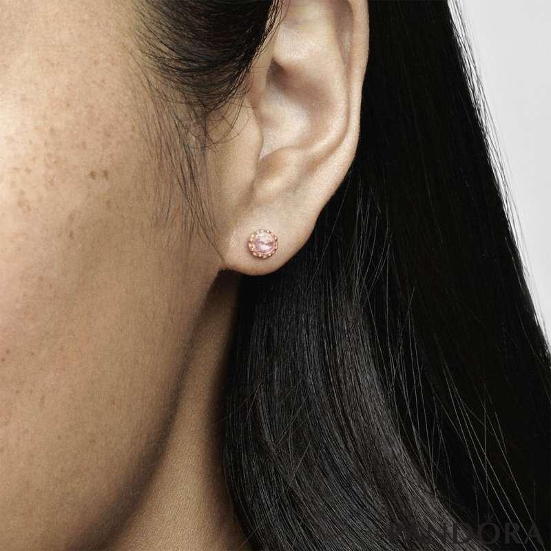Pandora rose crown earrings sale