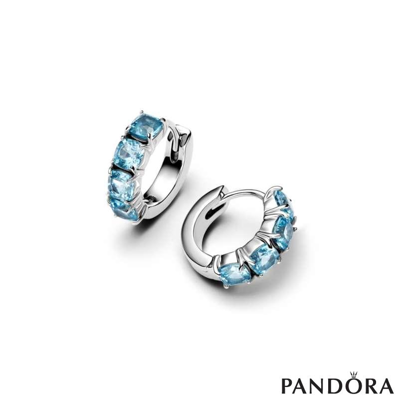 Light Blue Hoop Earrings