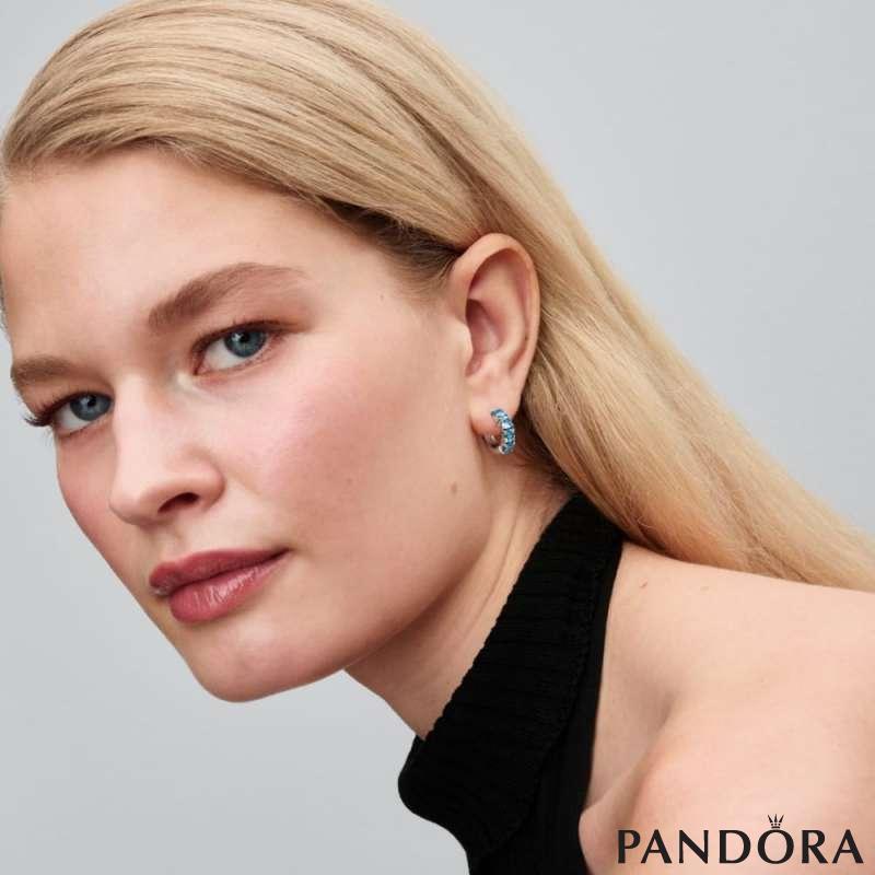 Light Blue Hoop Earrings
