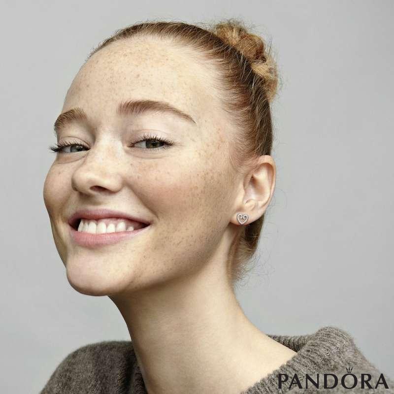 Pandora heart swirl earrings top