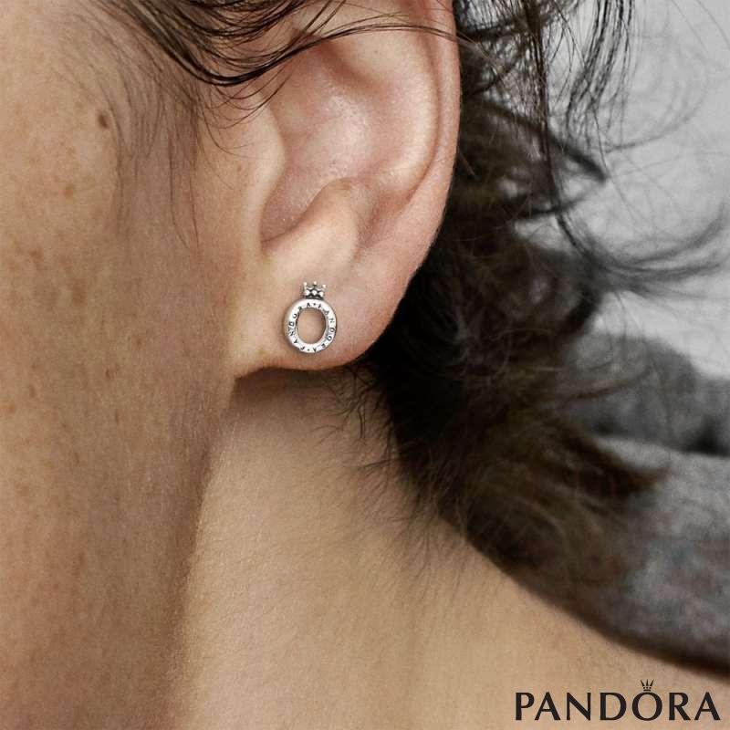 Polished Crown O Stud Earrings