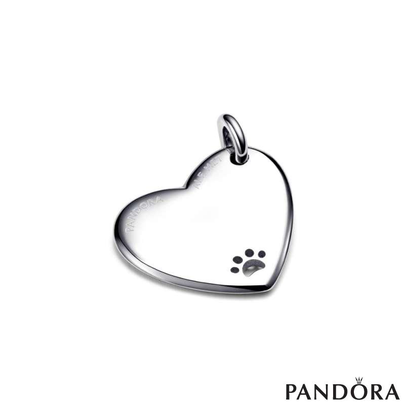 Engravable Heart Pet Collar Tag 