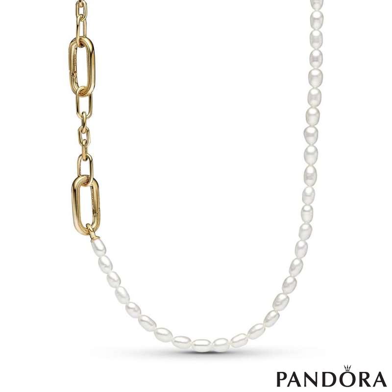 Pandora ME Slim Treated Freshwater Cultured Pearl Necklace 