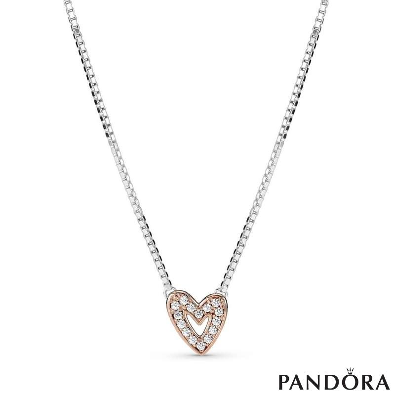 Pandora rose heart pendant hotsell