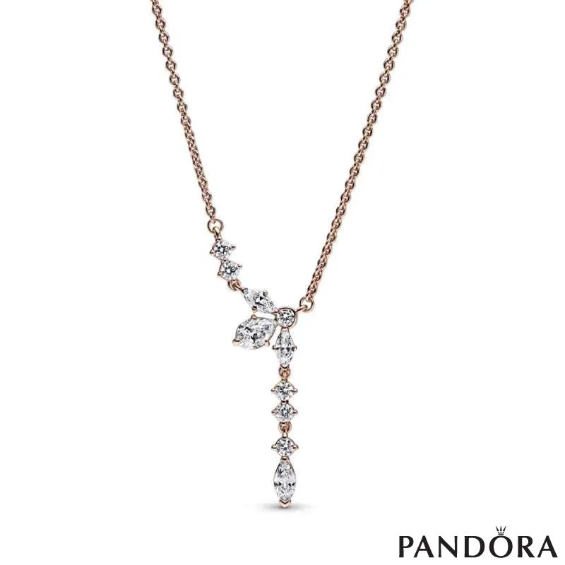 Pandora rose regal key necklace hot sale