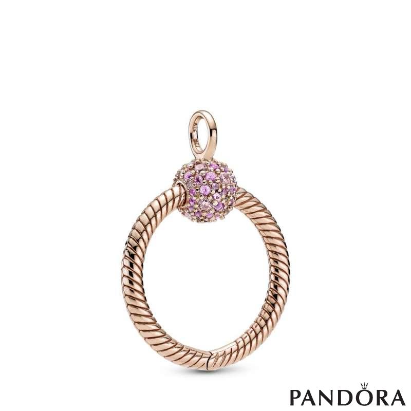 Pandora Moments Small Pavé O Pendant