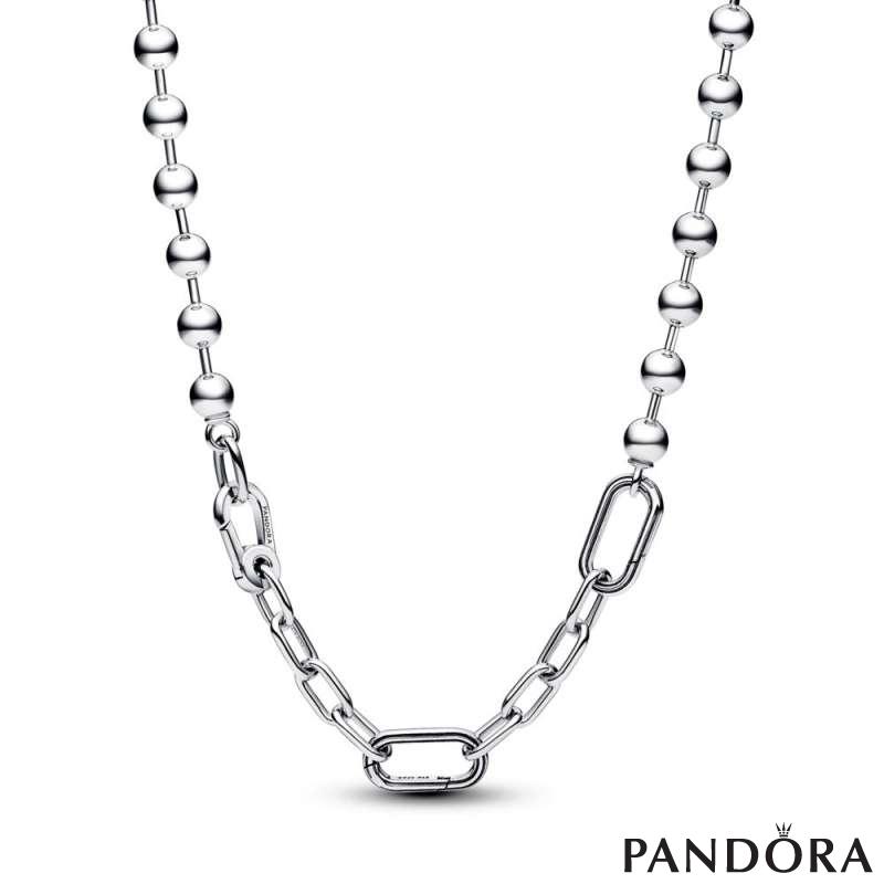 Pandora ME Metal Bead & Link Chain Necklace 