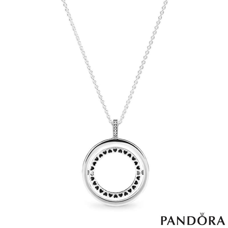 Pandora Logo Circle Necklace 