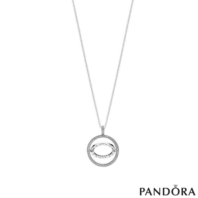 Pandora Logo Circle Necklace 