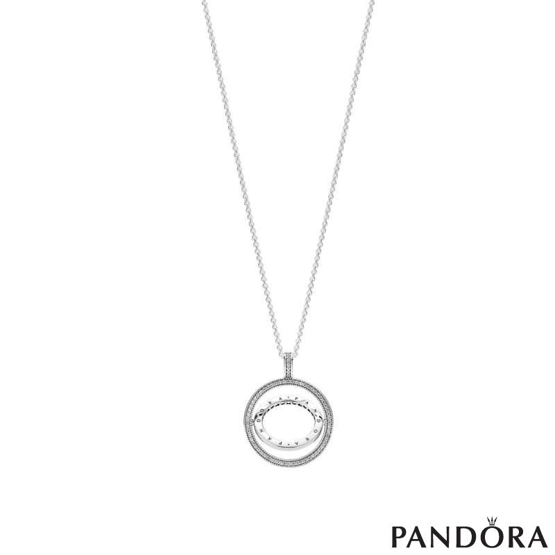 Pandora Logo Circle Necklace 