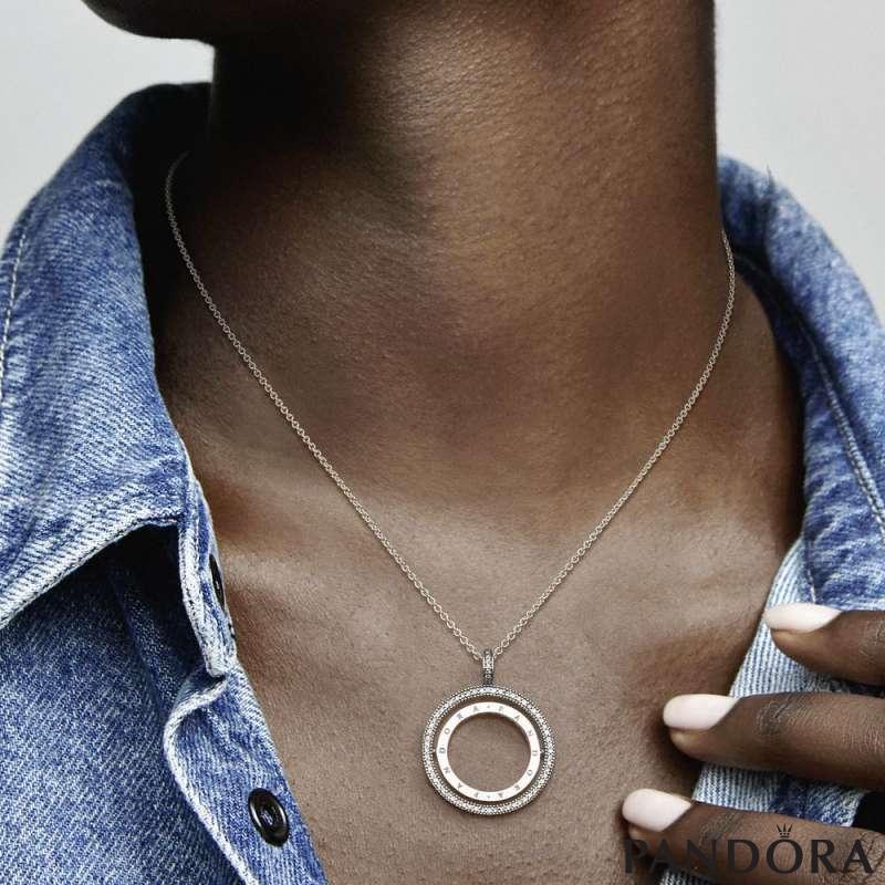 Pandora Logo Circle Necklace PANDORA