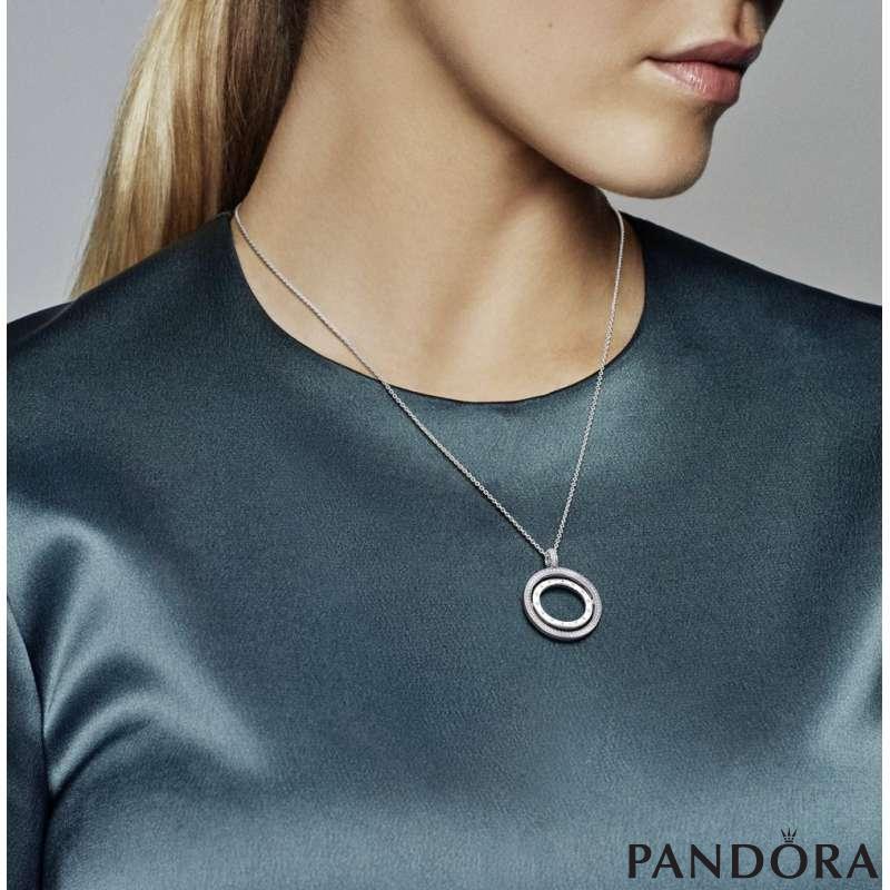 Pandora logo spinning necklace store