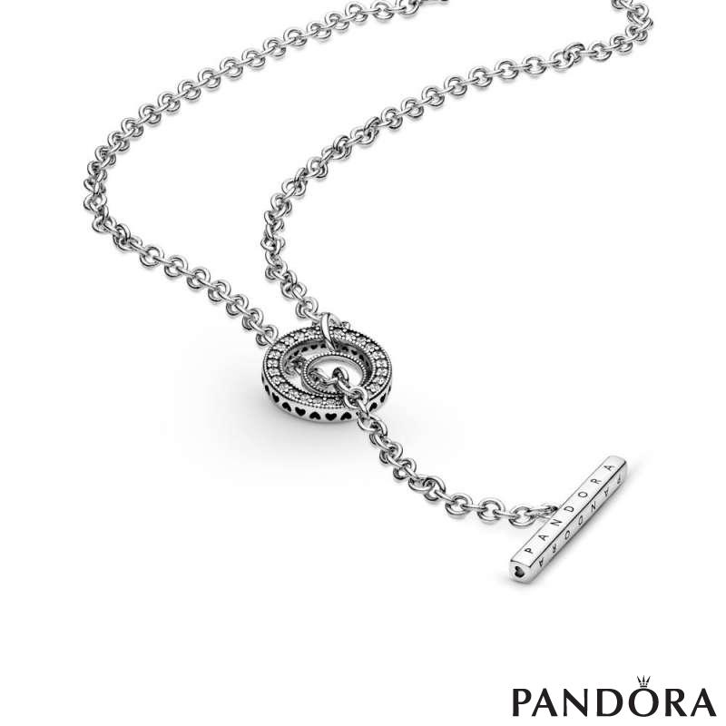 Hearts of pandora bar necklace online