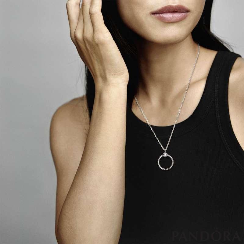 Pandora Moments Small Beaded O Pendant PANDORA