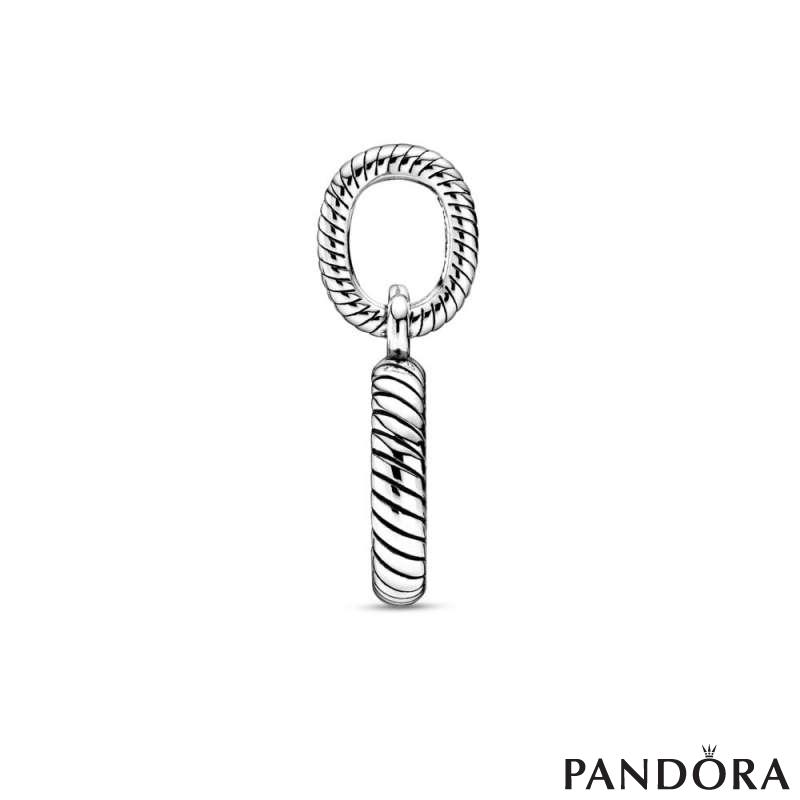 Snake Chain Pattern Open Heart Pendant