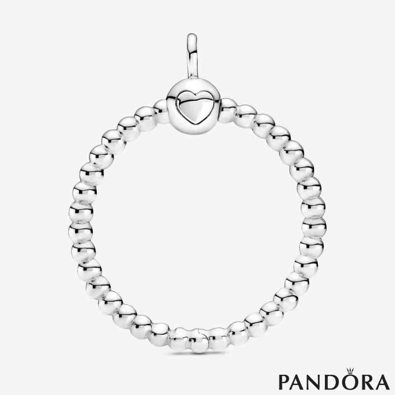 Pandora Moments Medium Beaded O Pendant
