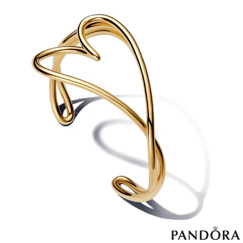 Oргански обликувана во срце bangle белегзија
