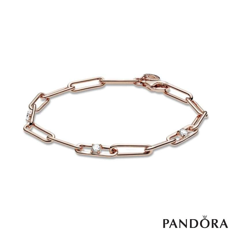 Link Chain & Stones Bracelet