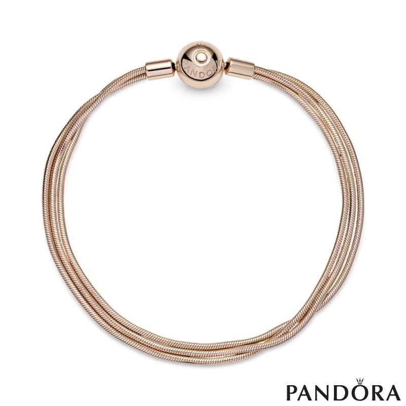 Pandora Moments Multi Snake Chain Bracelet