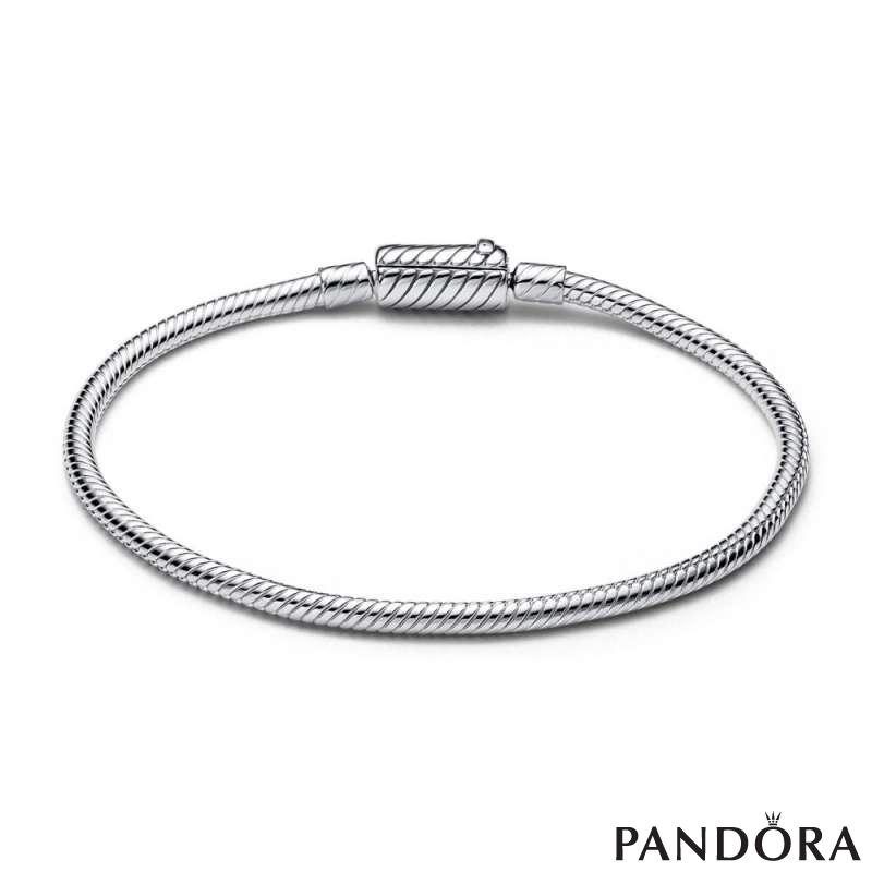 Pandora Moments Sliding Magnetic Clasp Snake Chain Bracelet 