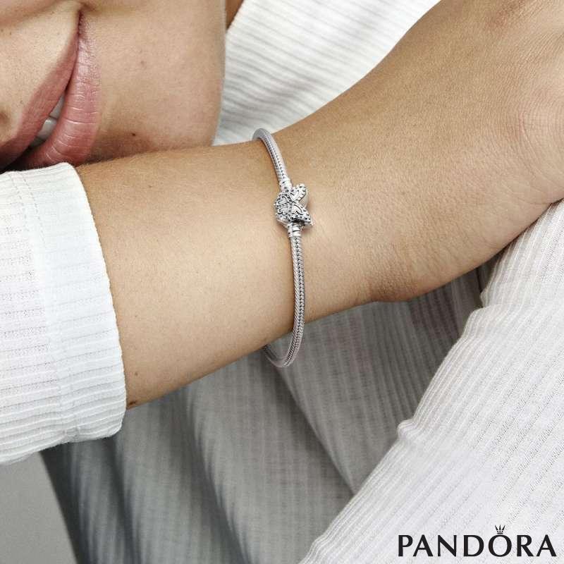 Pandora Sterling Silver Bracelet with Signature Clasp - Walmart.com