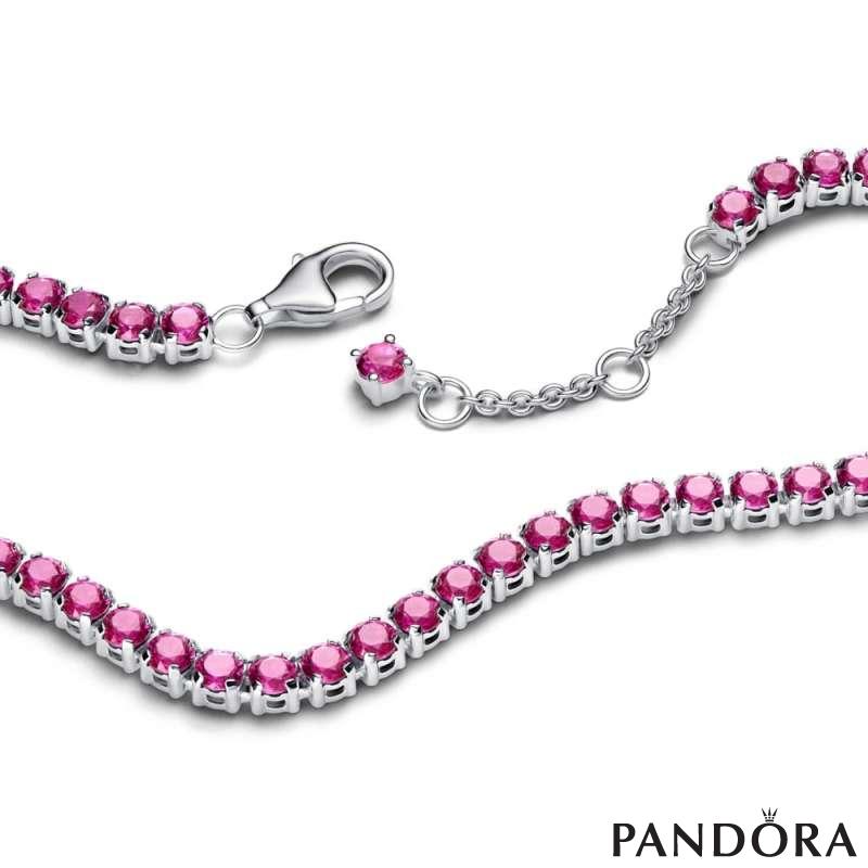 Sparkling Pink Tennis Bracelet