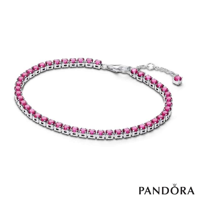 Sparkling Pink Tennis Bracelet