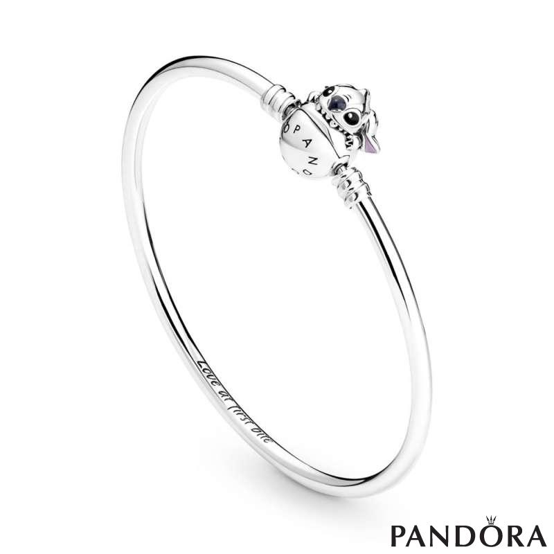 Pandora Moments Disney Stitch Biting Clasp Bangle PANDORA