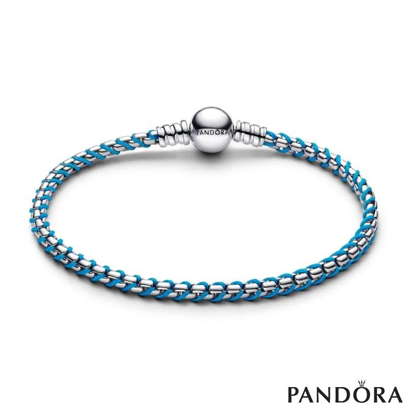 Blue Cord Snake Chain Bracelet