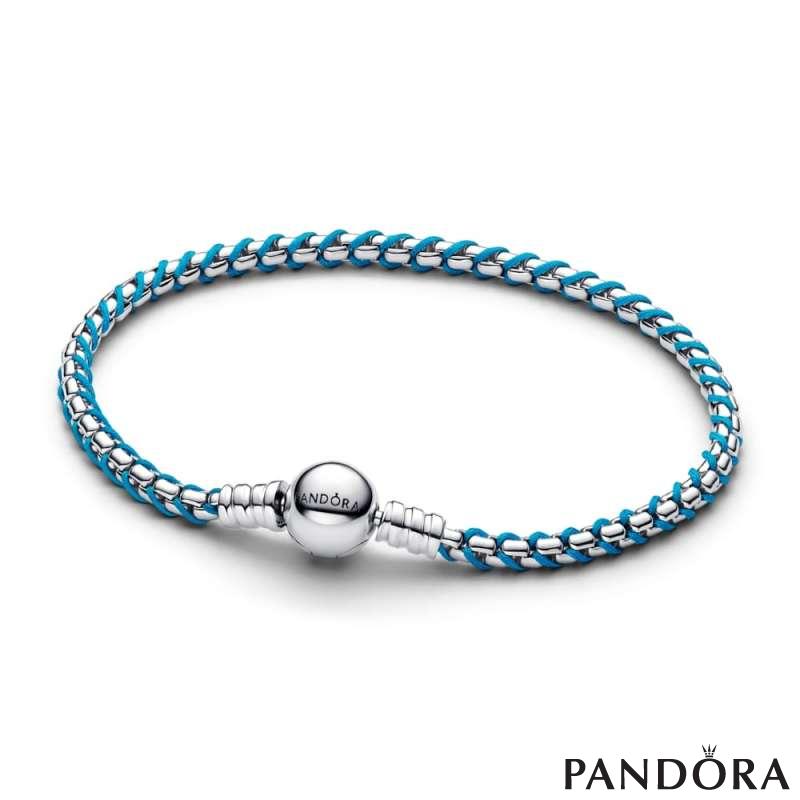 Blue Cord Snake Chain Bracelet