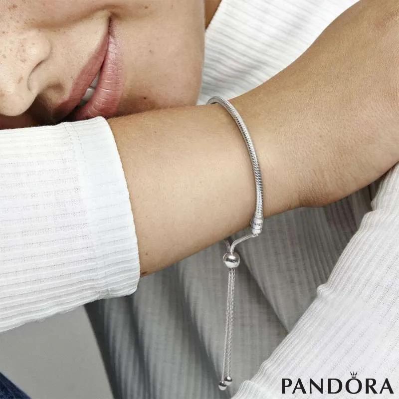 Pandora Moments Snake Chain Slider Bracelet PANDORA