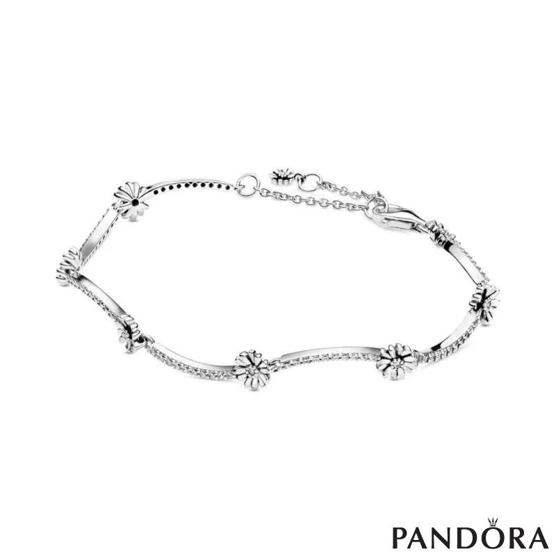 Sparkling Daisy Flower Bracelet