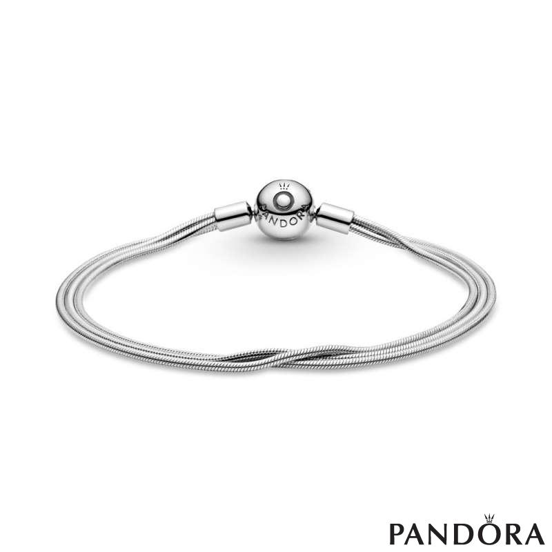 Pandora Moments Multi Snake Chain Bracelet 