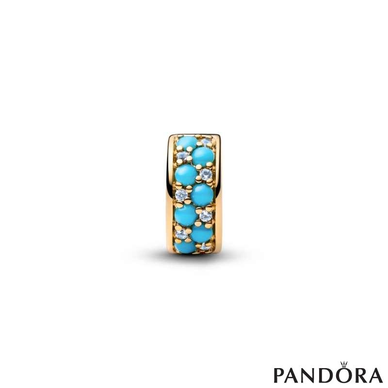 Aqua Blue Clip Charm