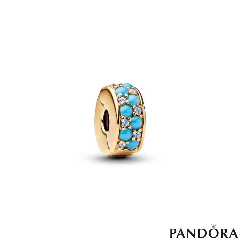 Aqua Blue Clip Charm