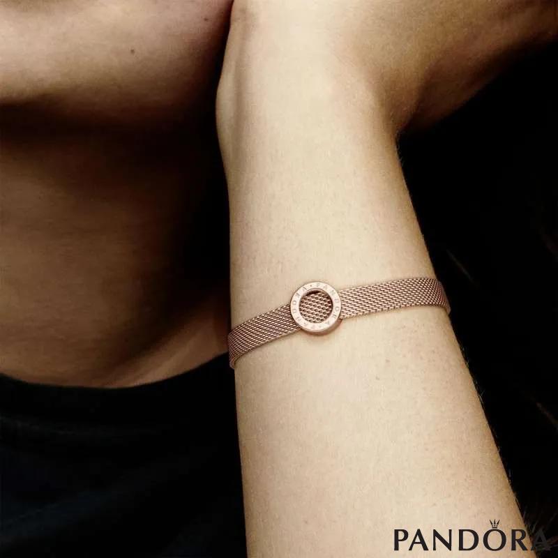 Pandora Logo Circle Clip Charm