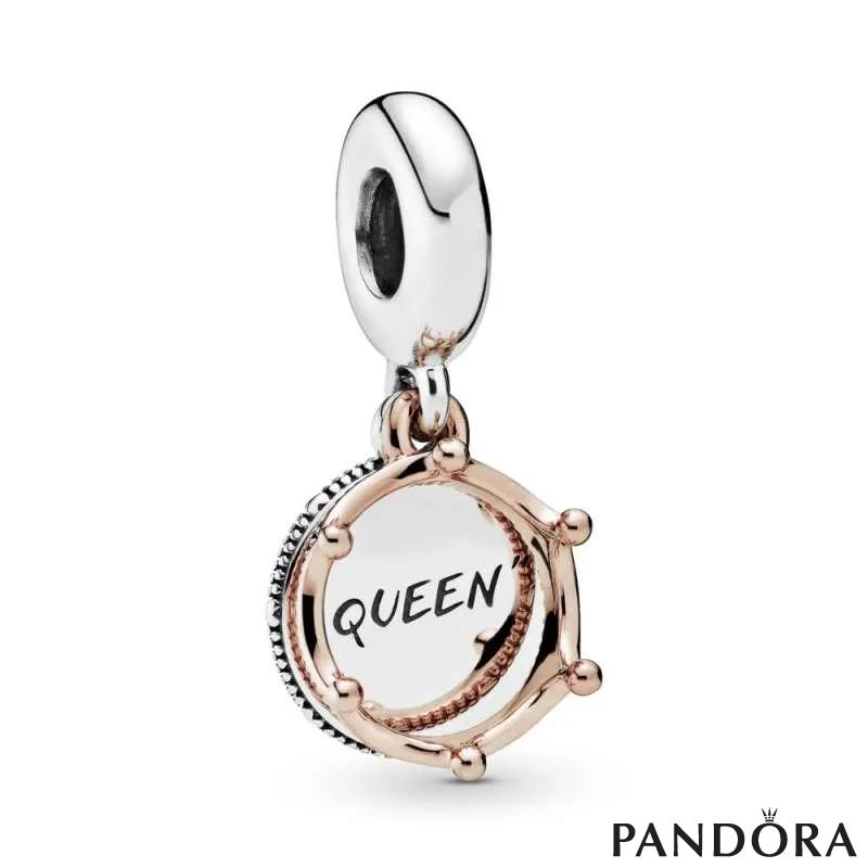 Queen & Regal Crown Dangle Charm 