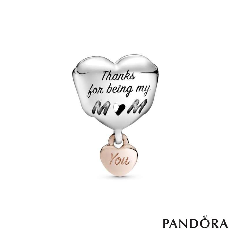 Love You Mum Heart Charm
