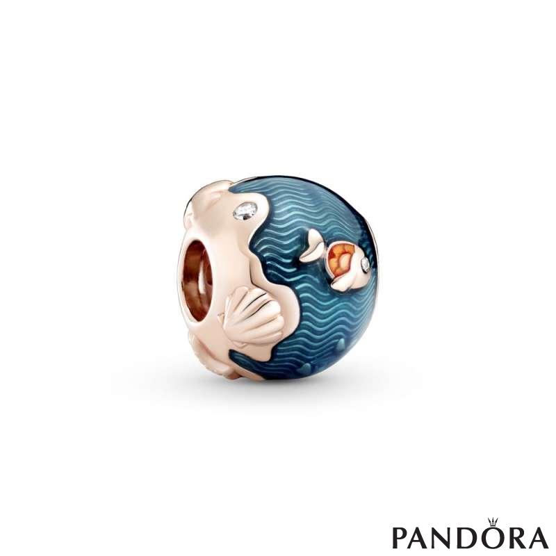 Shimmering Ocean Waves Fish Charm PANDORA
