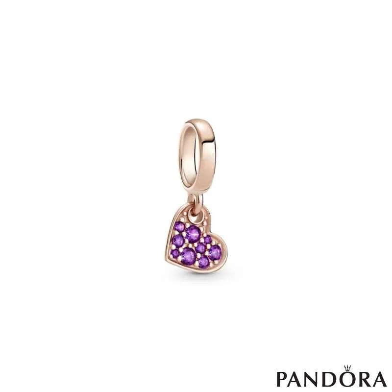 Pandora purple pave charm store