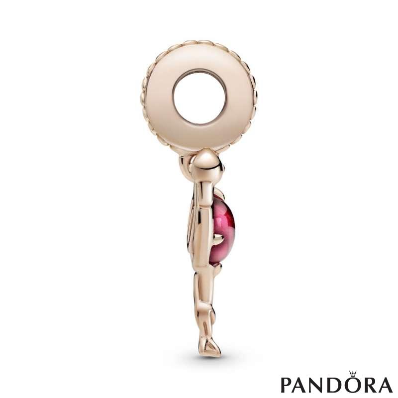 Pink Murano Glass Flamingo Dangle Charm